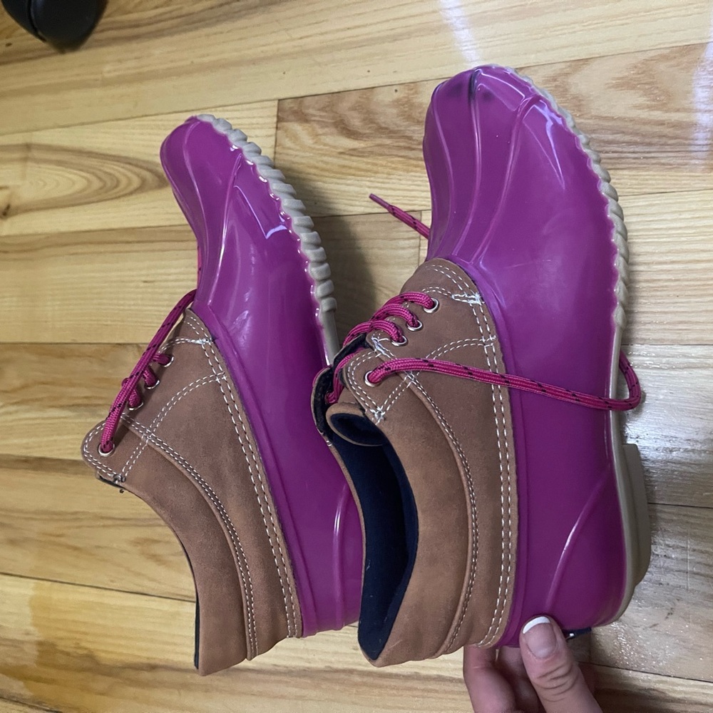 Tommy Hilfiger high top rain boots
